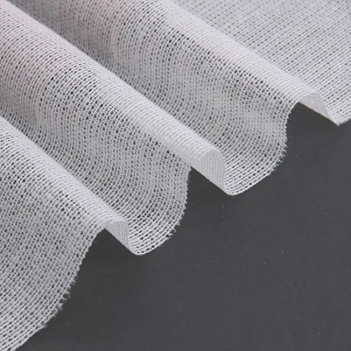 Woven Fusible Weft Interfacing, 60" x 100 Yards, White & Black
